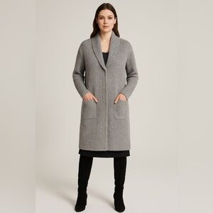 Gray Women's Cardigan Sweater